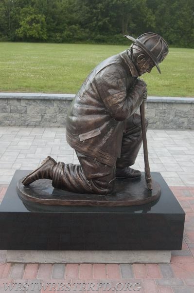 Side view of the Firefighter Statue